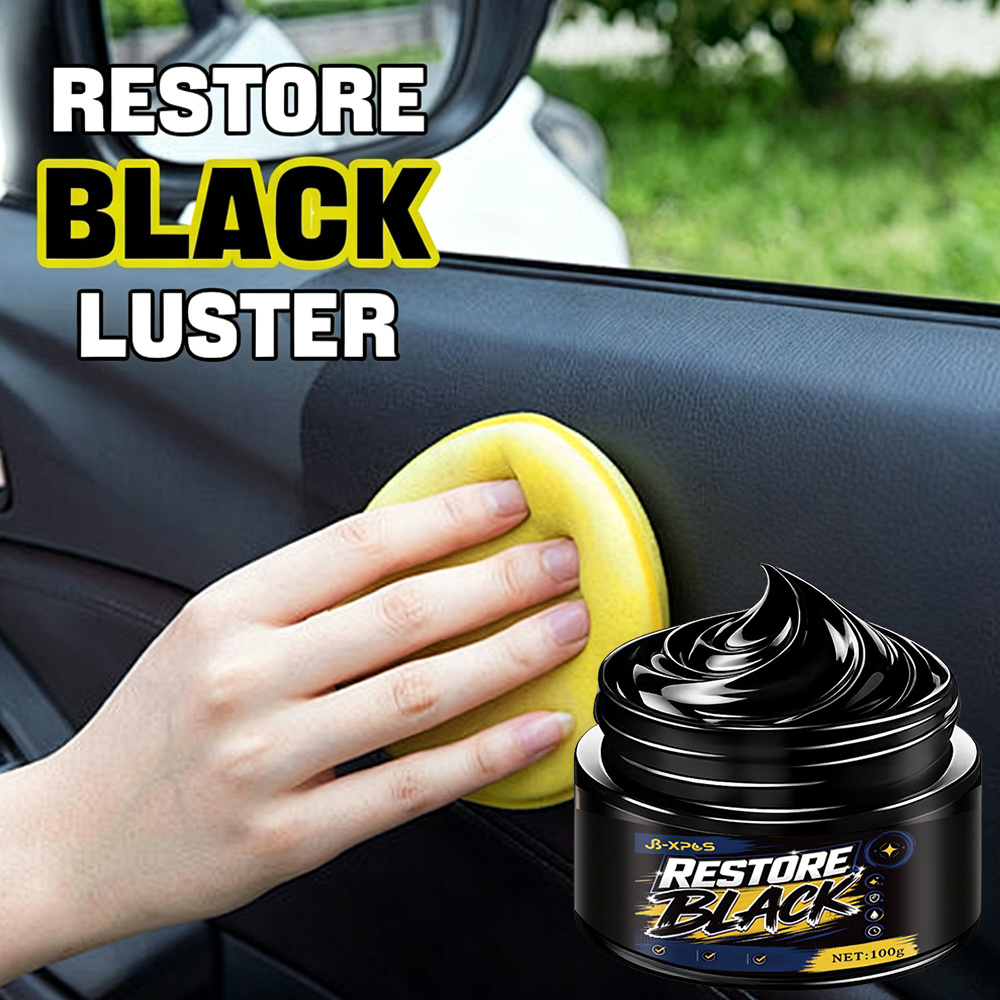 Trim Restorer Plastic - Auto Kunststof Leder Restauratiecrème Diepzwarte Kleur